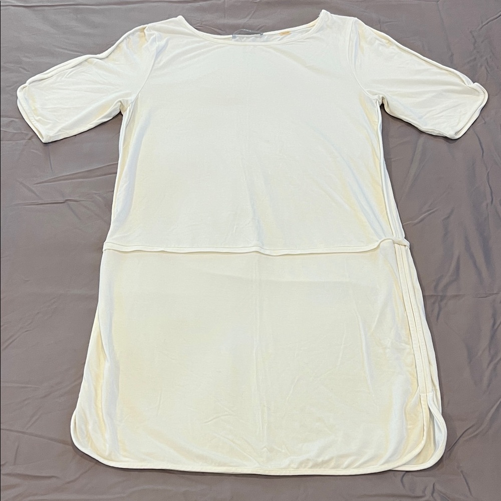 Tart Cream Modal Short Sleeve Dress